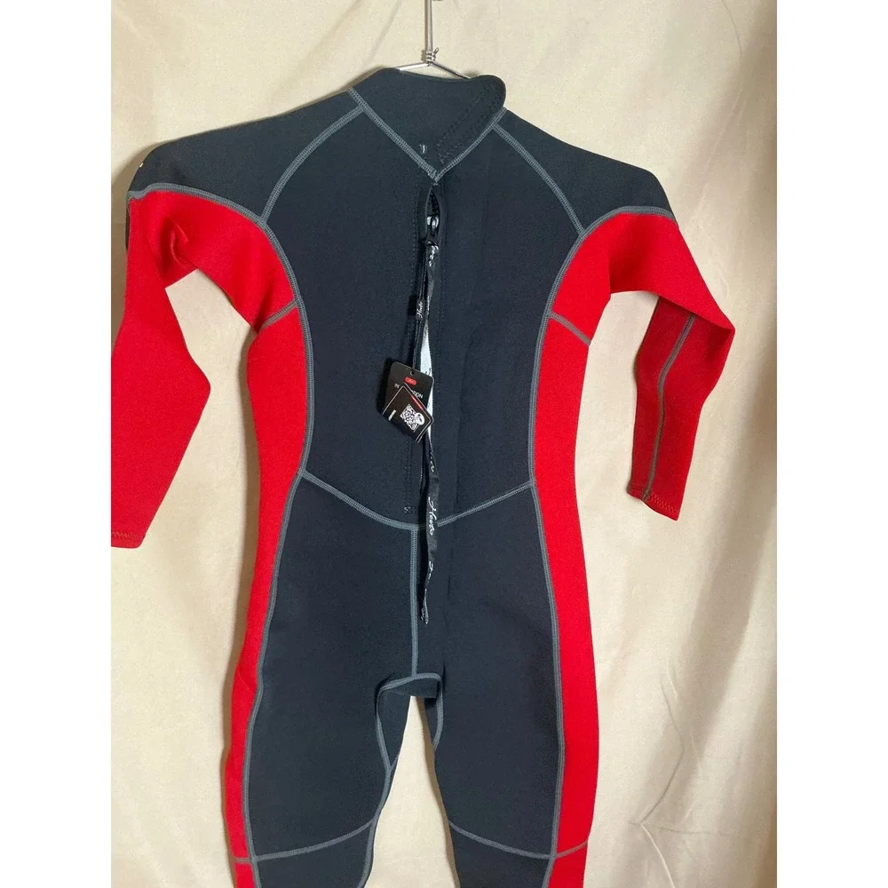 Hevto Wetsuit Youth Size 12 Black Red New 3mm Neoprene Full Body Long Sleeve